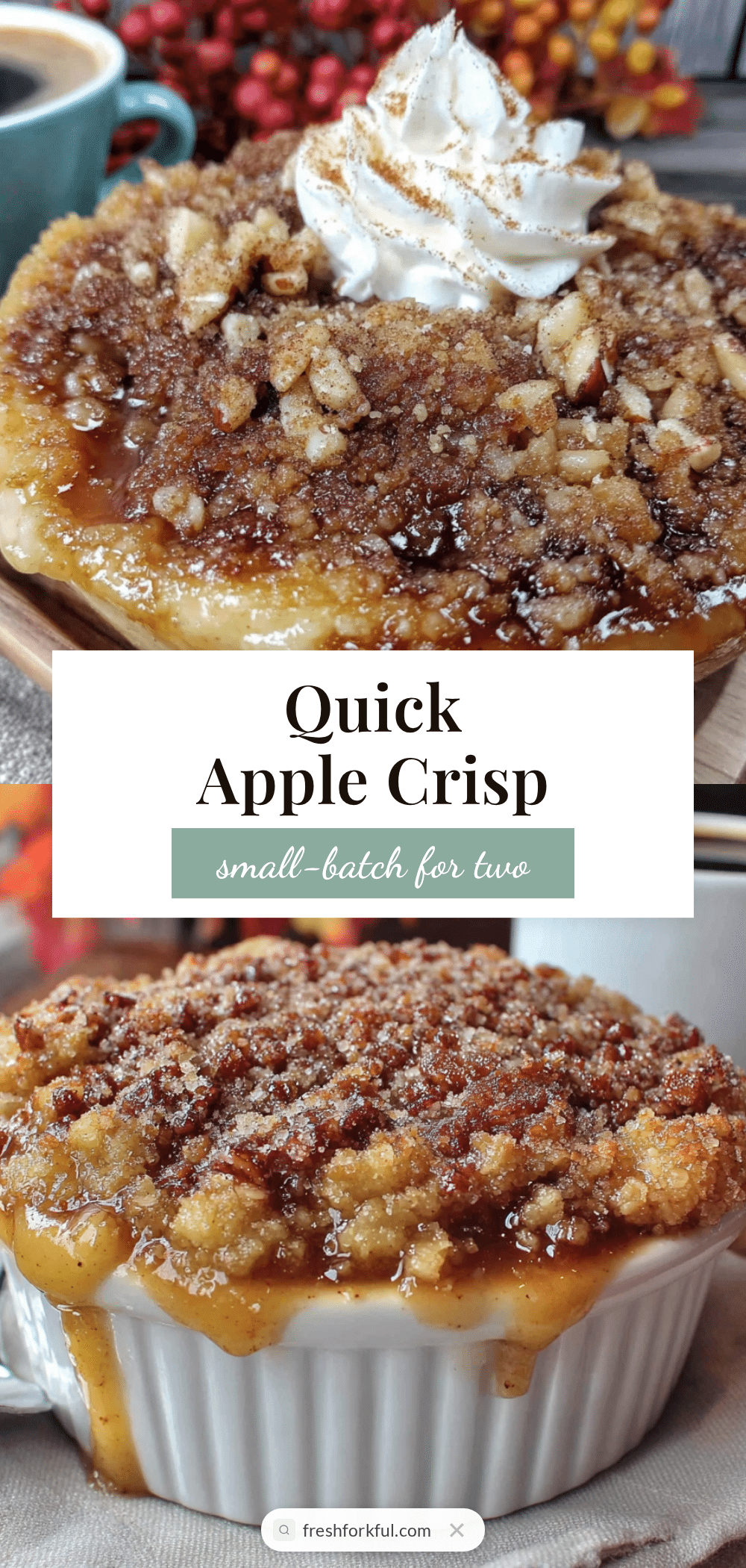 small-batch apple crisp for two recipe