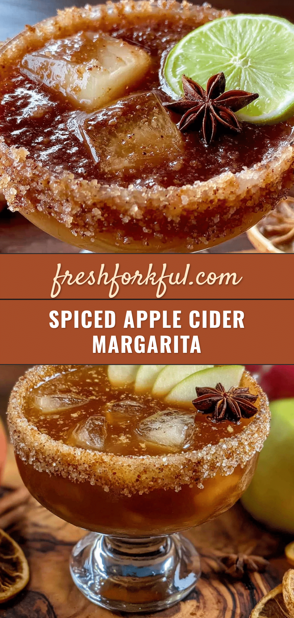 Spiced apple cider margarita recipe