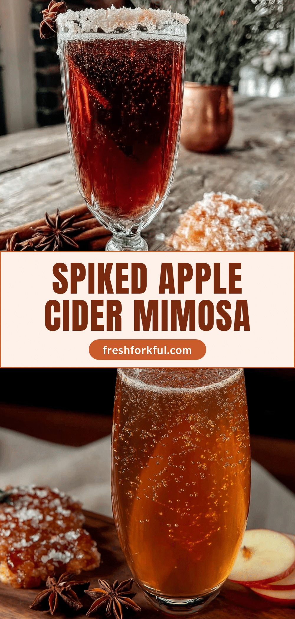 spiked apple cider mimosa bar recipe