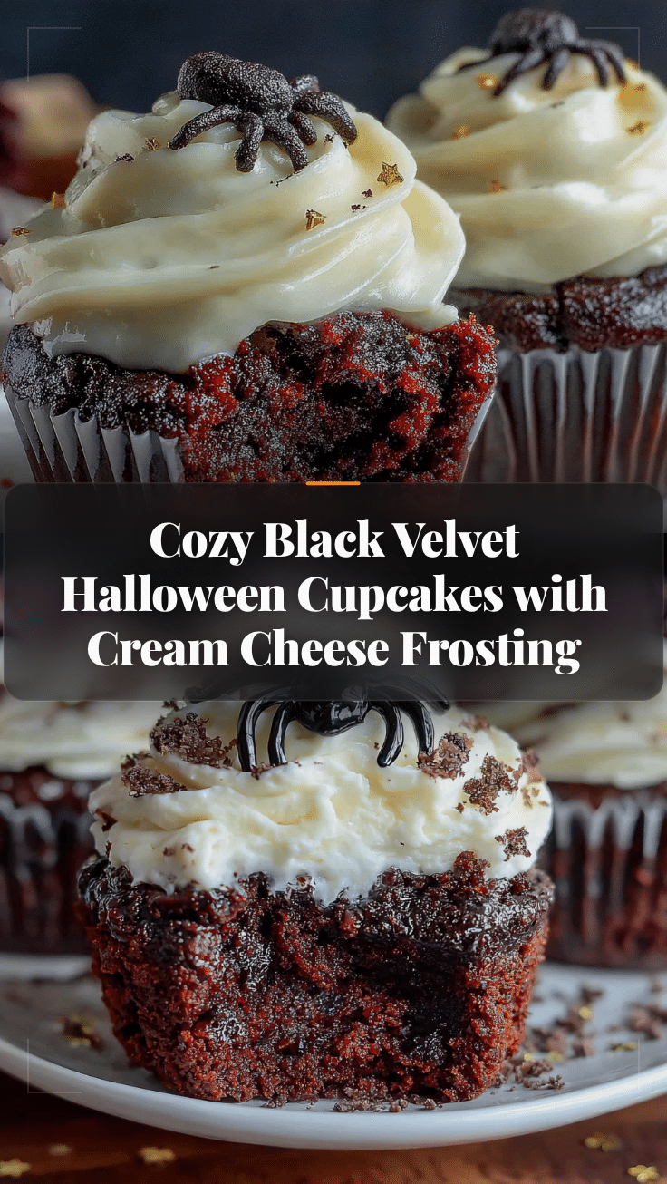 black velvet Halloween cupcakes recipe