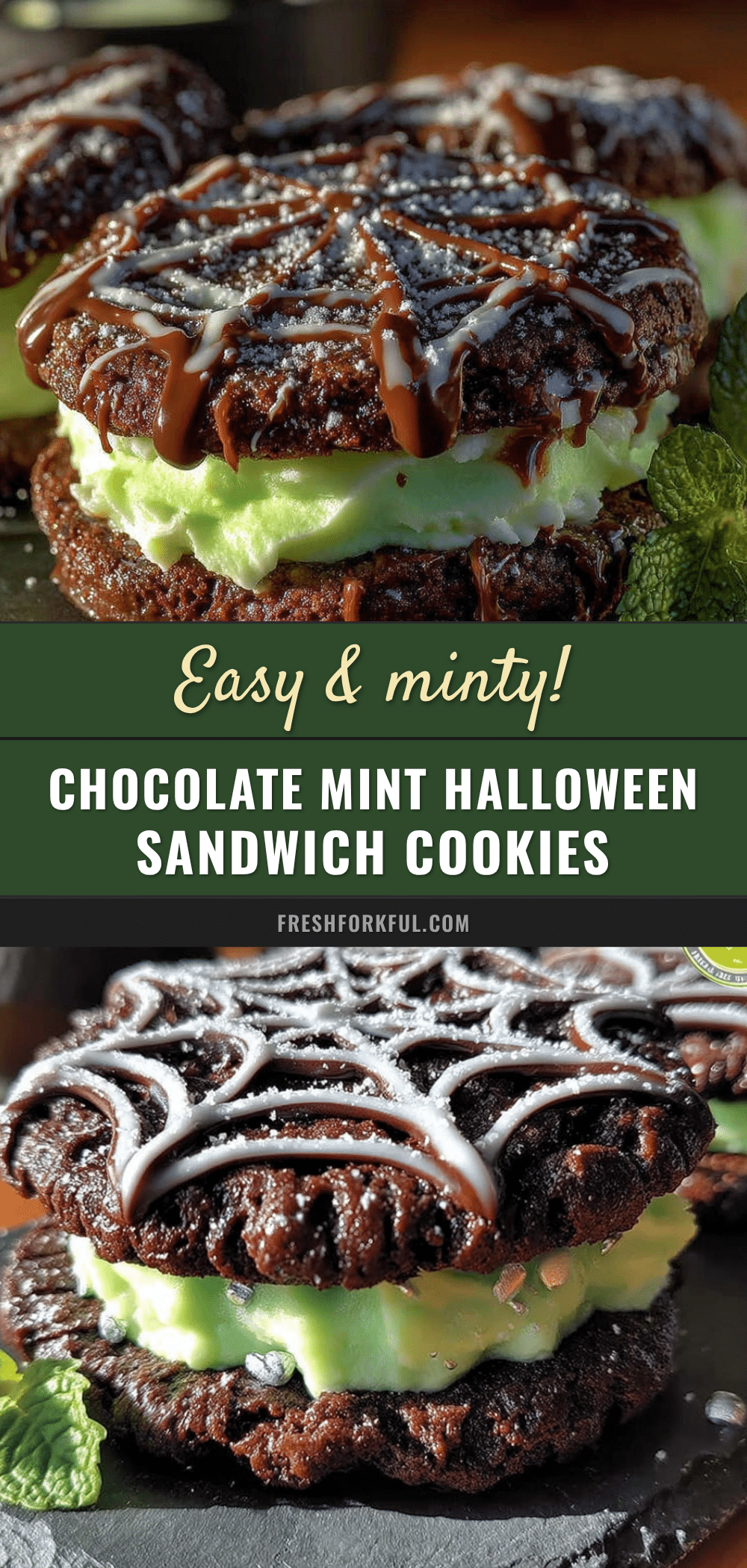 chocolate mint halloween cookies recipe