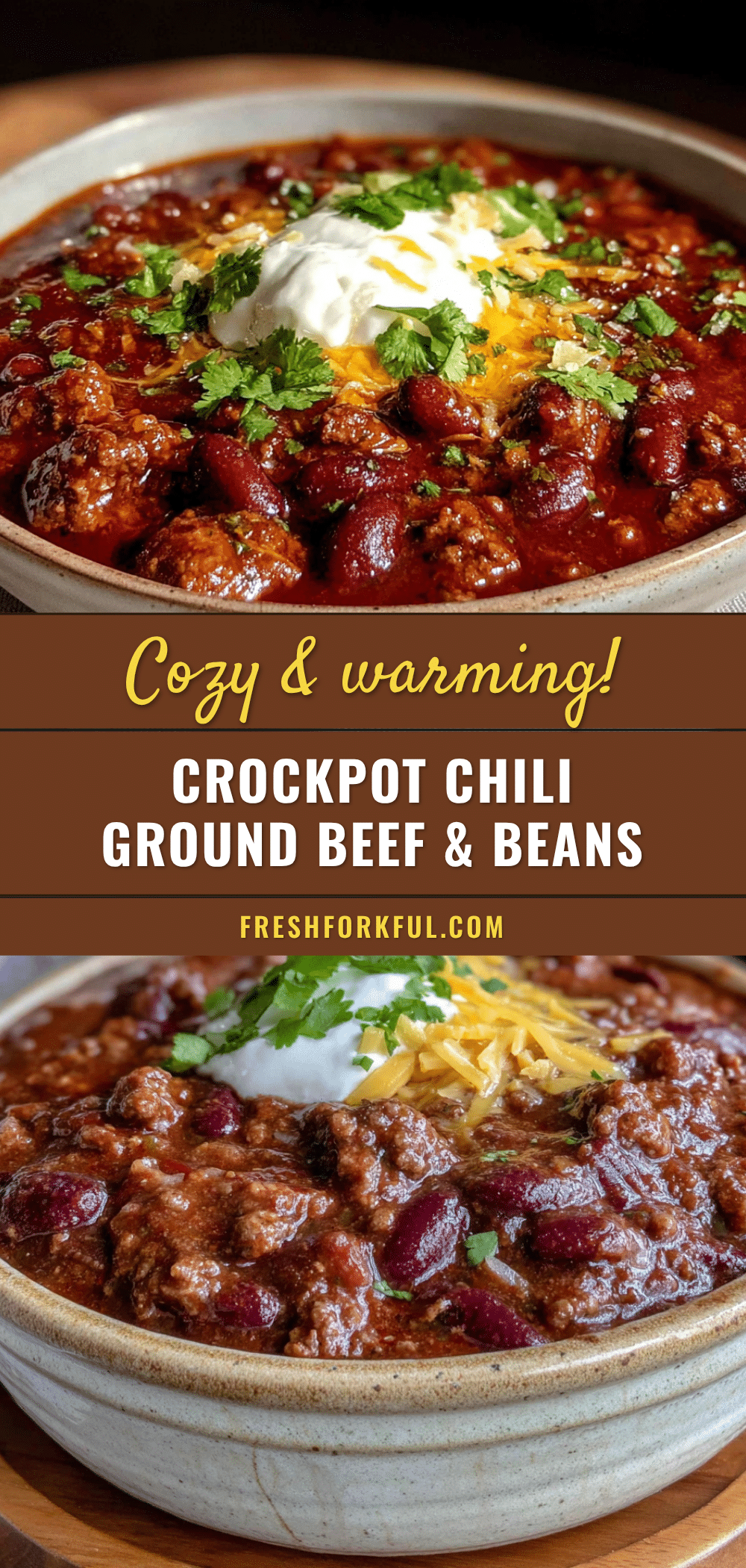 crockpot chili with ground beef and kidney beans recipe