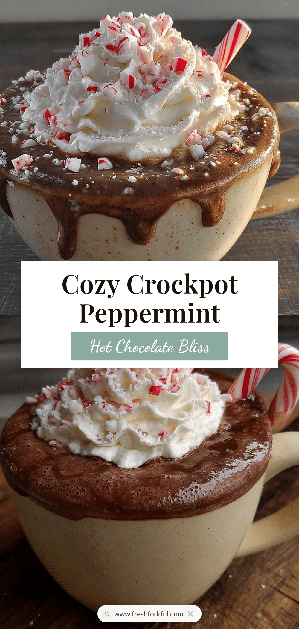 Crockpot Peppermint Hot Chocolate recipe