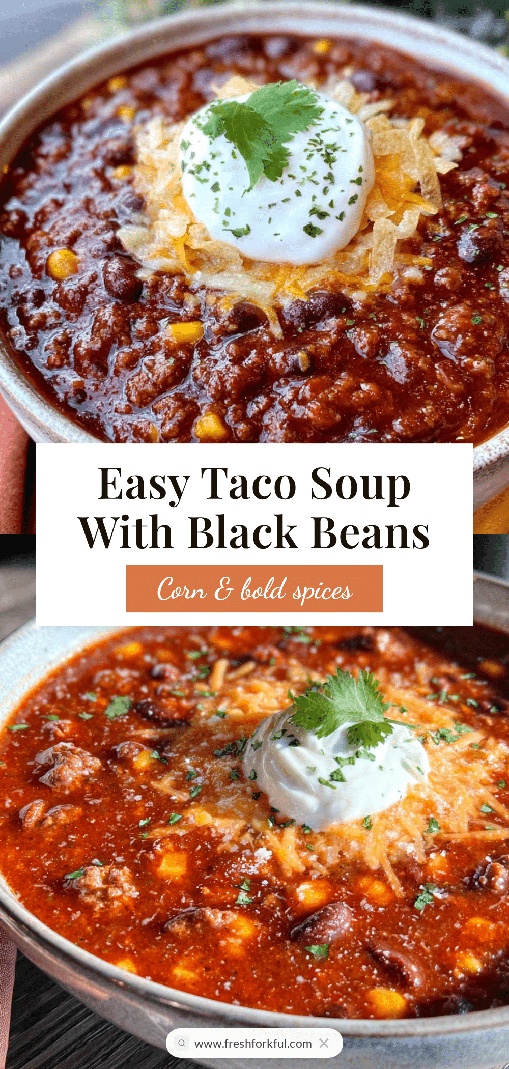 easy taco soup with black beans and corn recipe