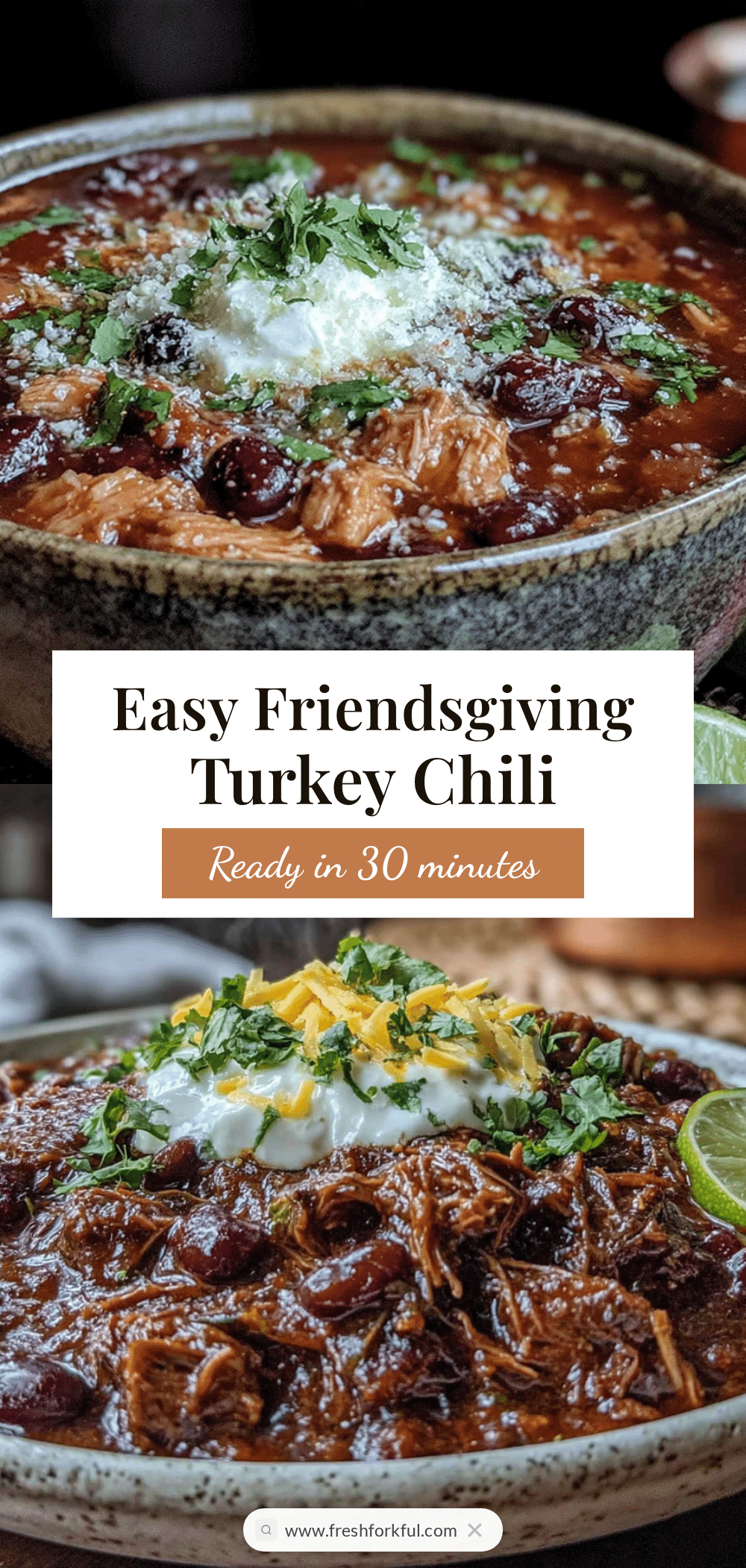 Friendsgiving turkey chili recipe