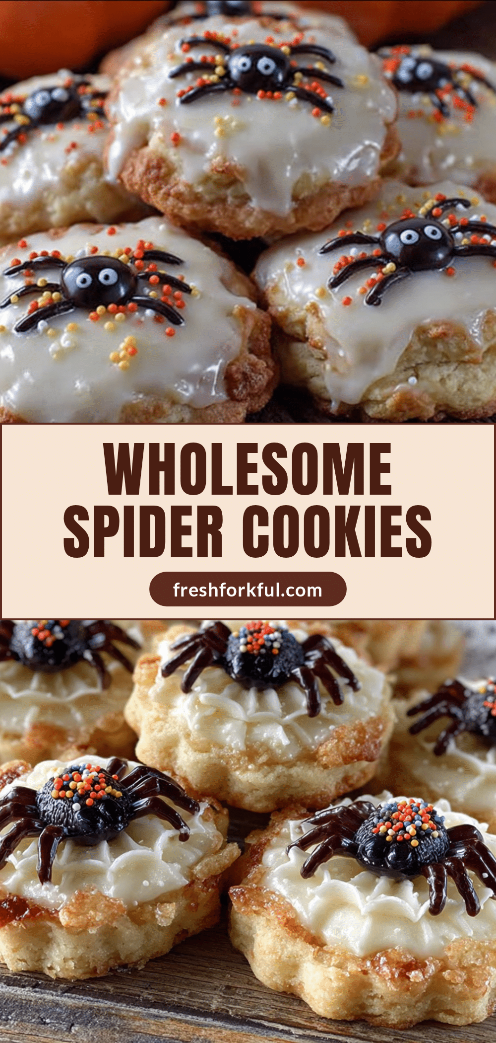 Halloween spider cookies recipe
