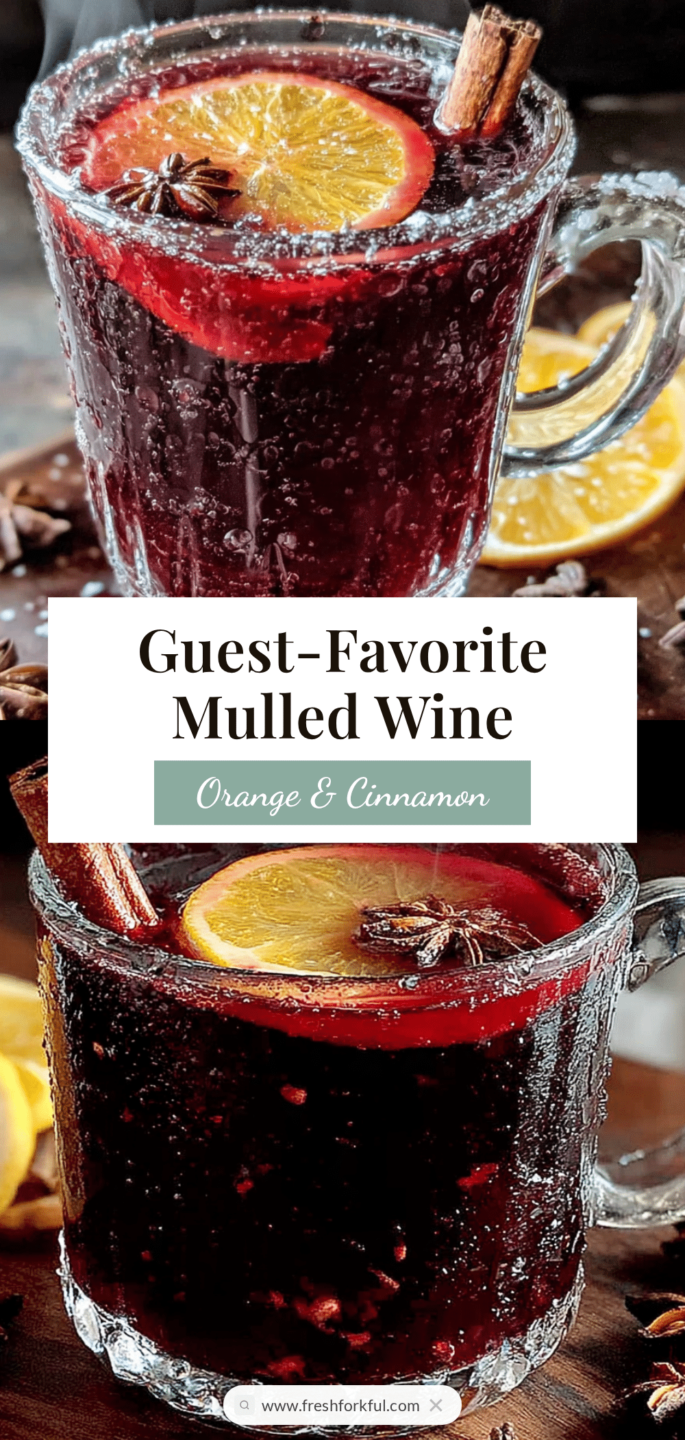 mulled wine with orange and cinnamon recipe