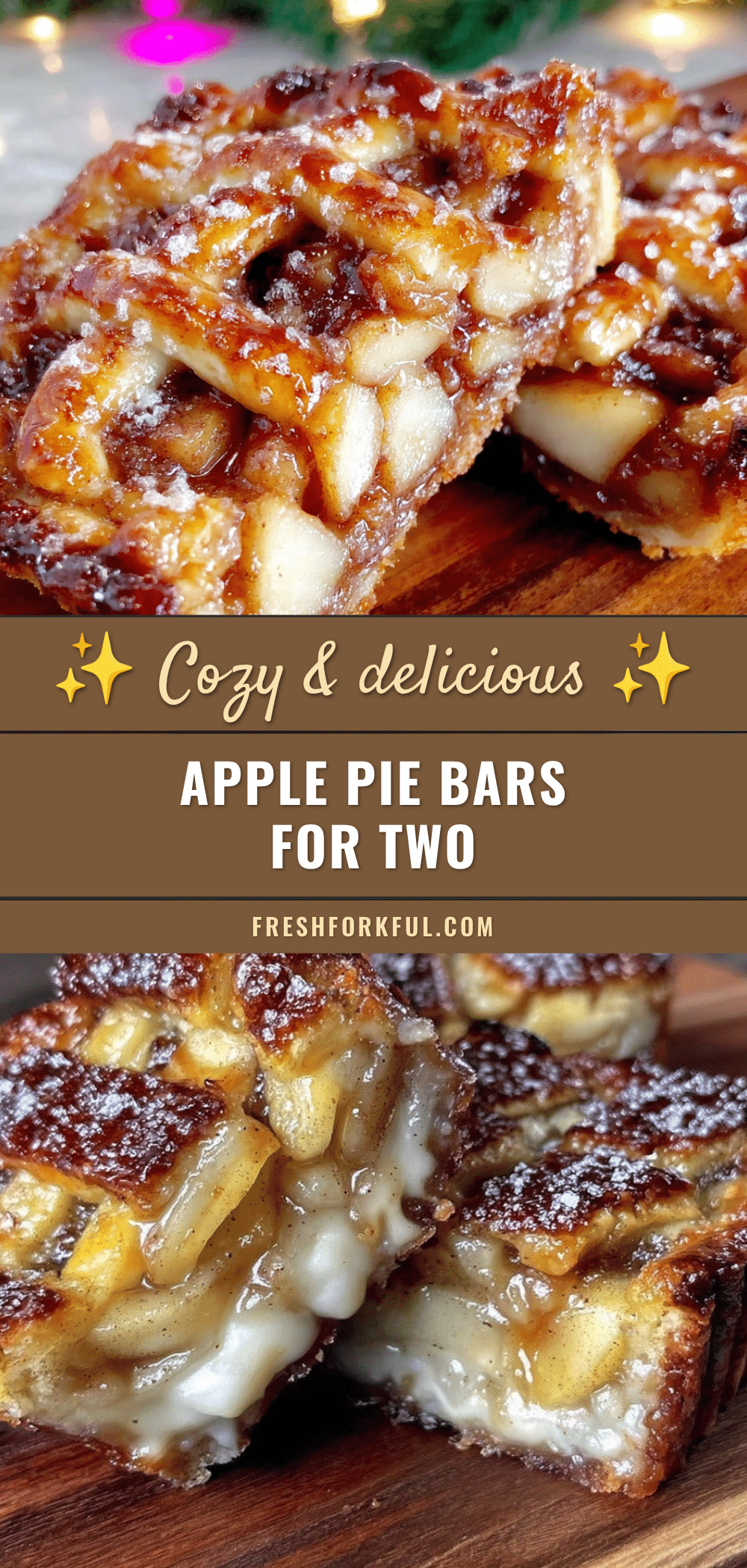 apple pie bars for two recipe