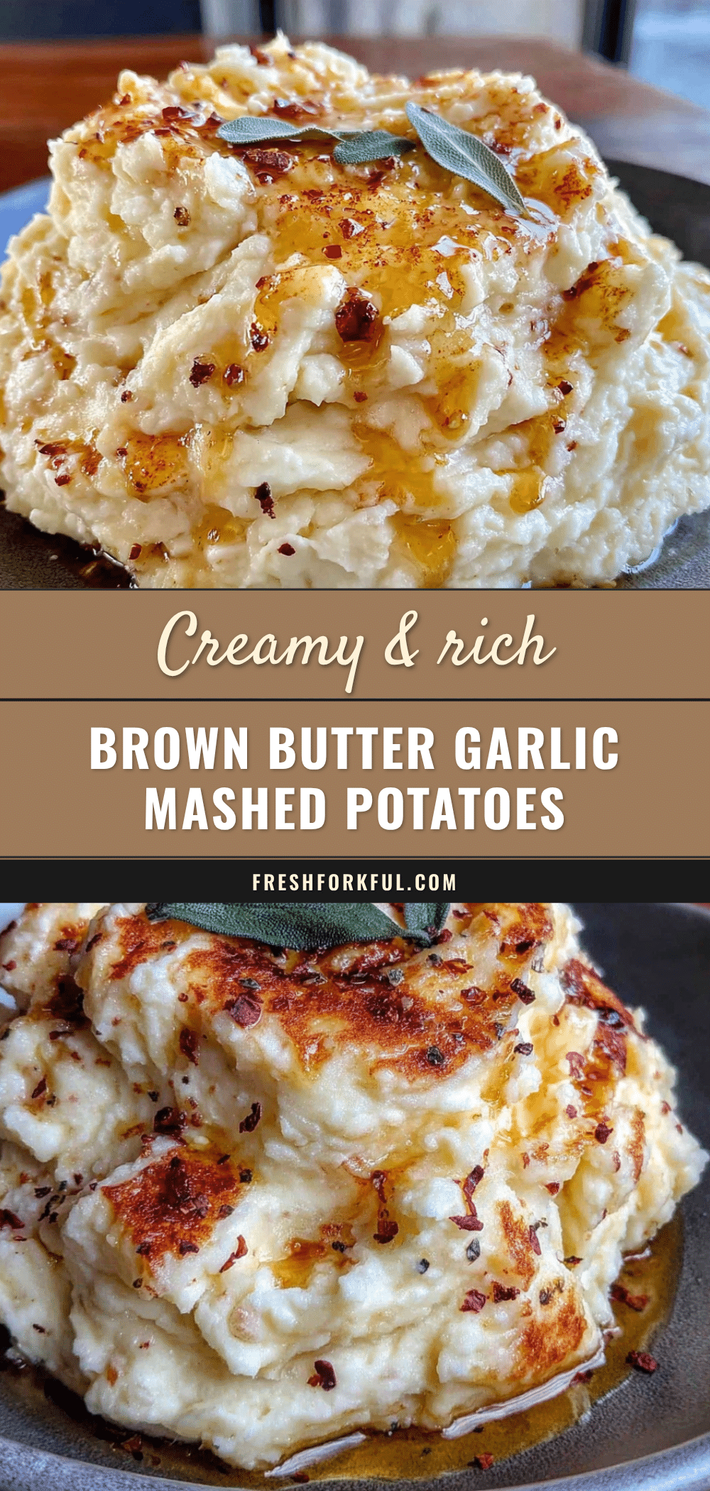 brown butter garlic mashed potatoes recipe
