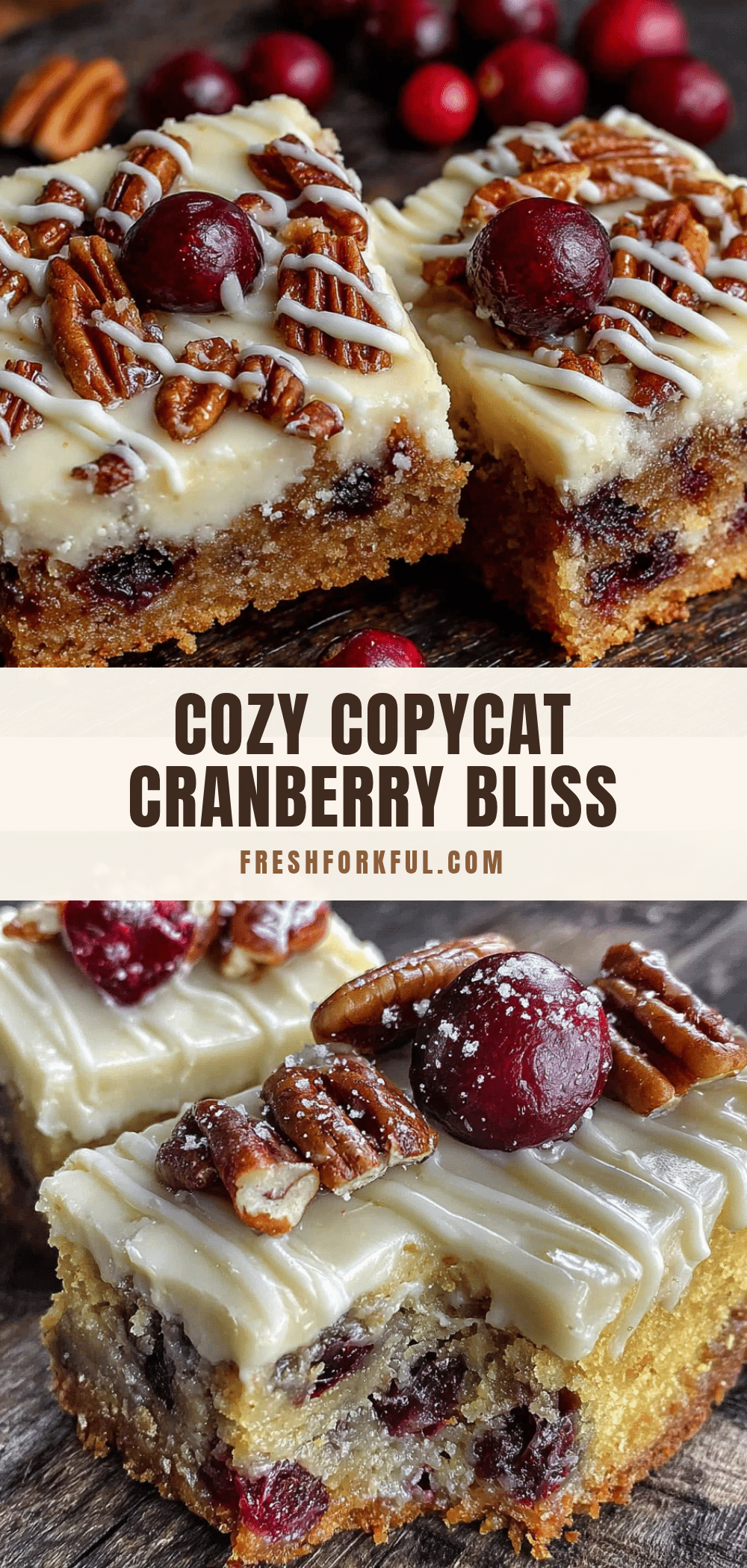 cranberry bliss bars recipe