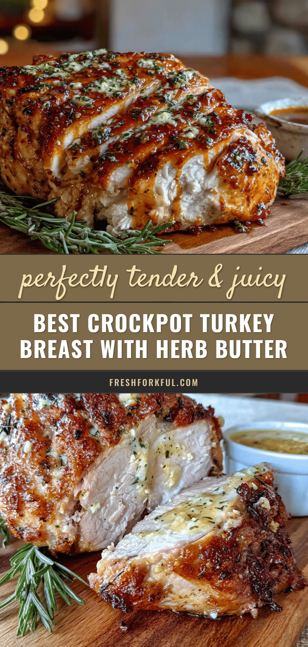 crockpot turkey breast with garlic herb butter recipe