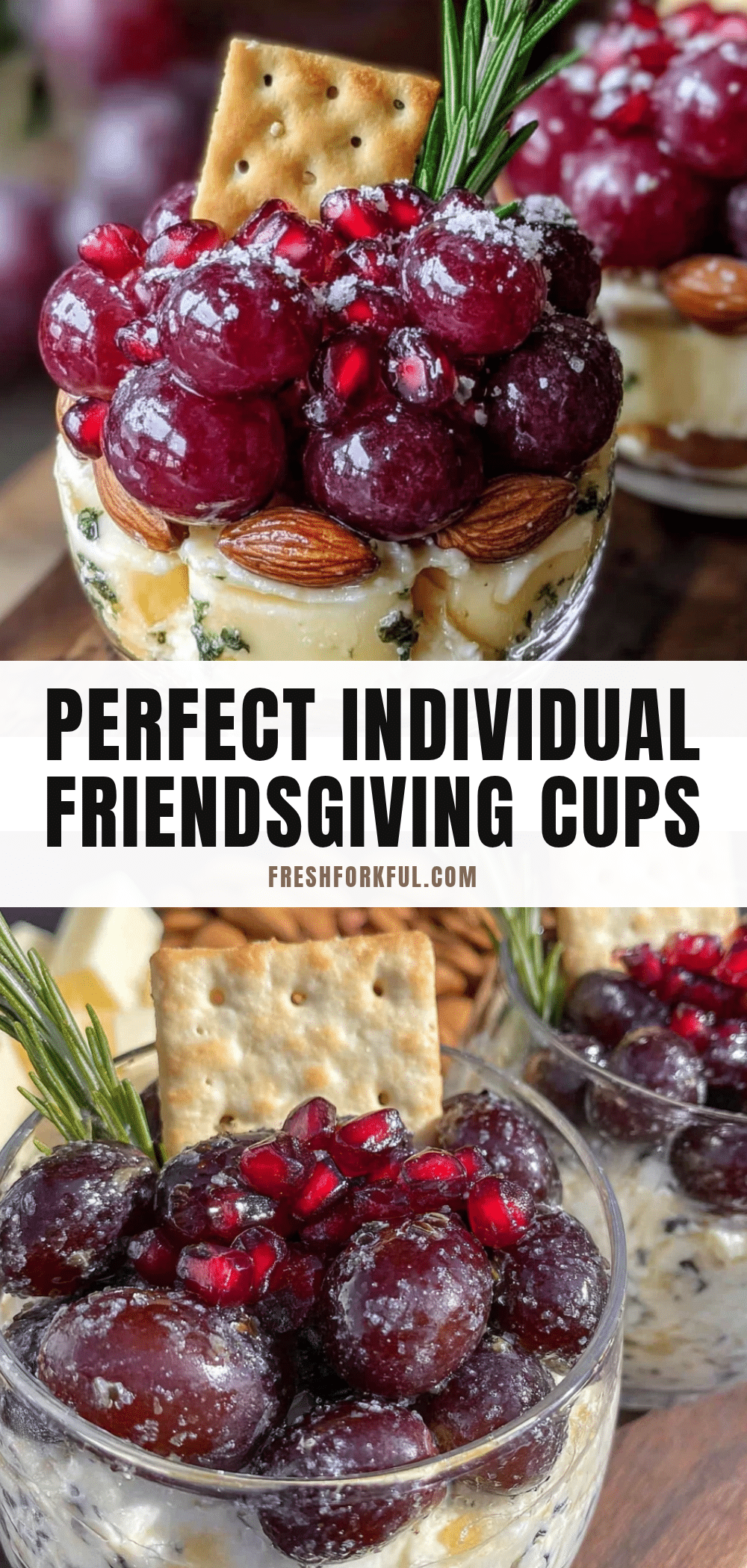 Individual Friendsgiving Charcuterie Cups recipe