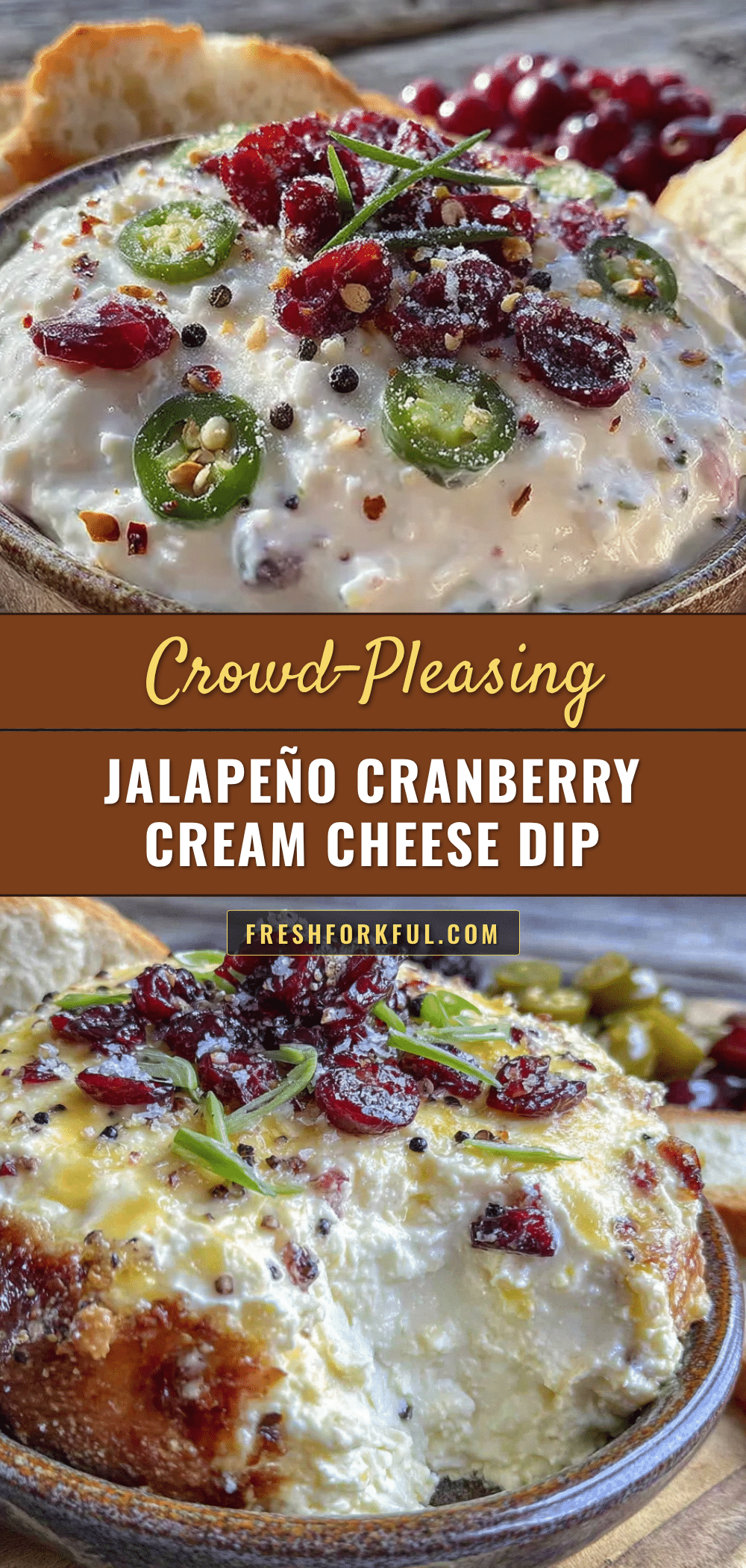jalapeño cranberry cream cheese dip recipe