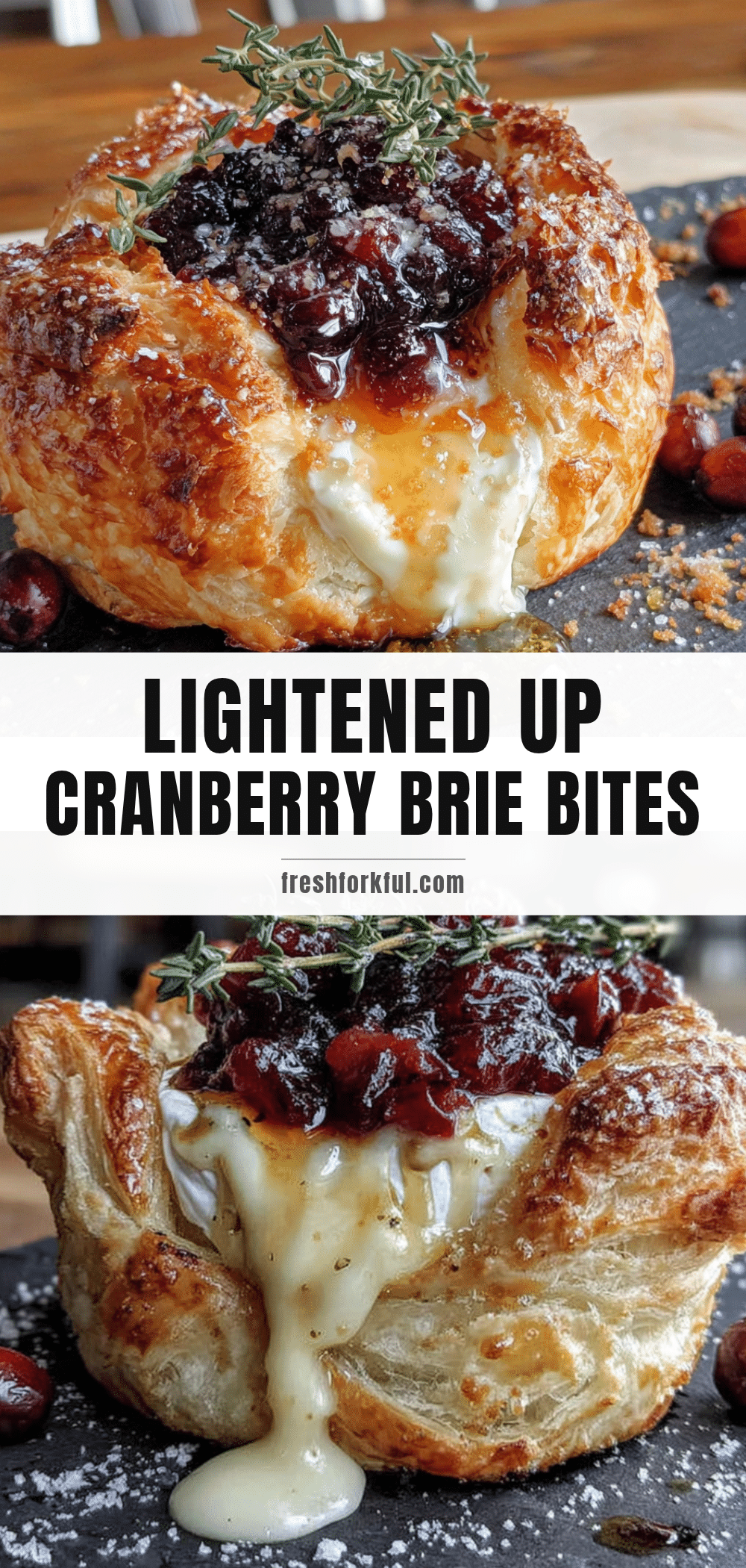 lightened up cranberry brie bites recipe