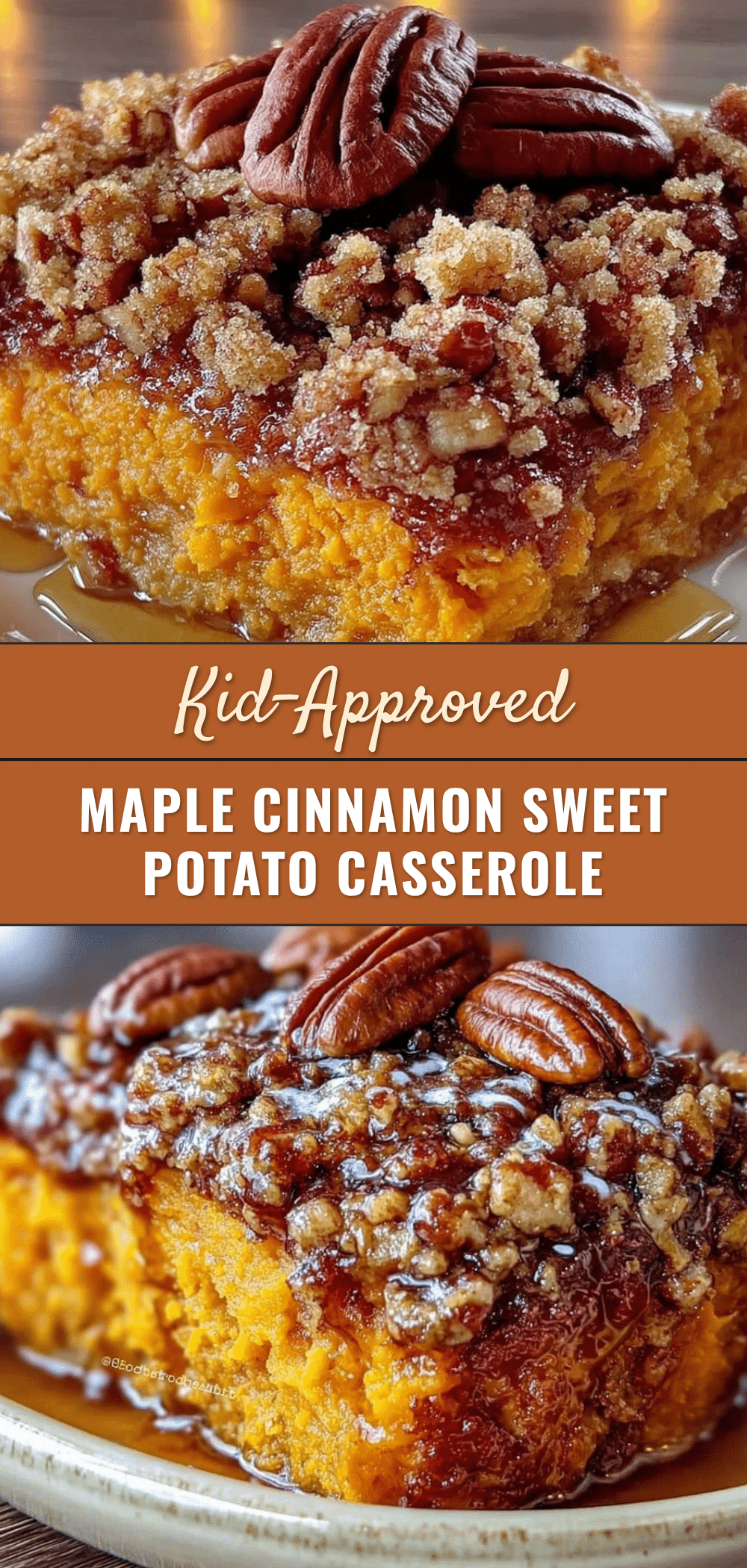 maple cinnamon sweet potato casserole recipe